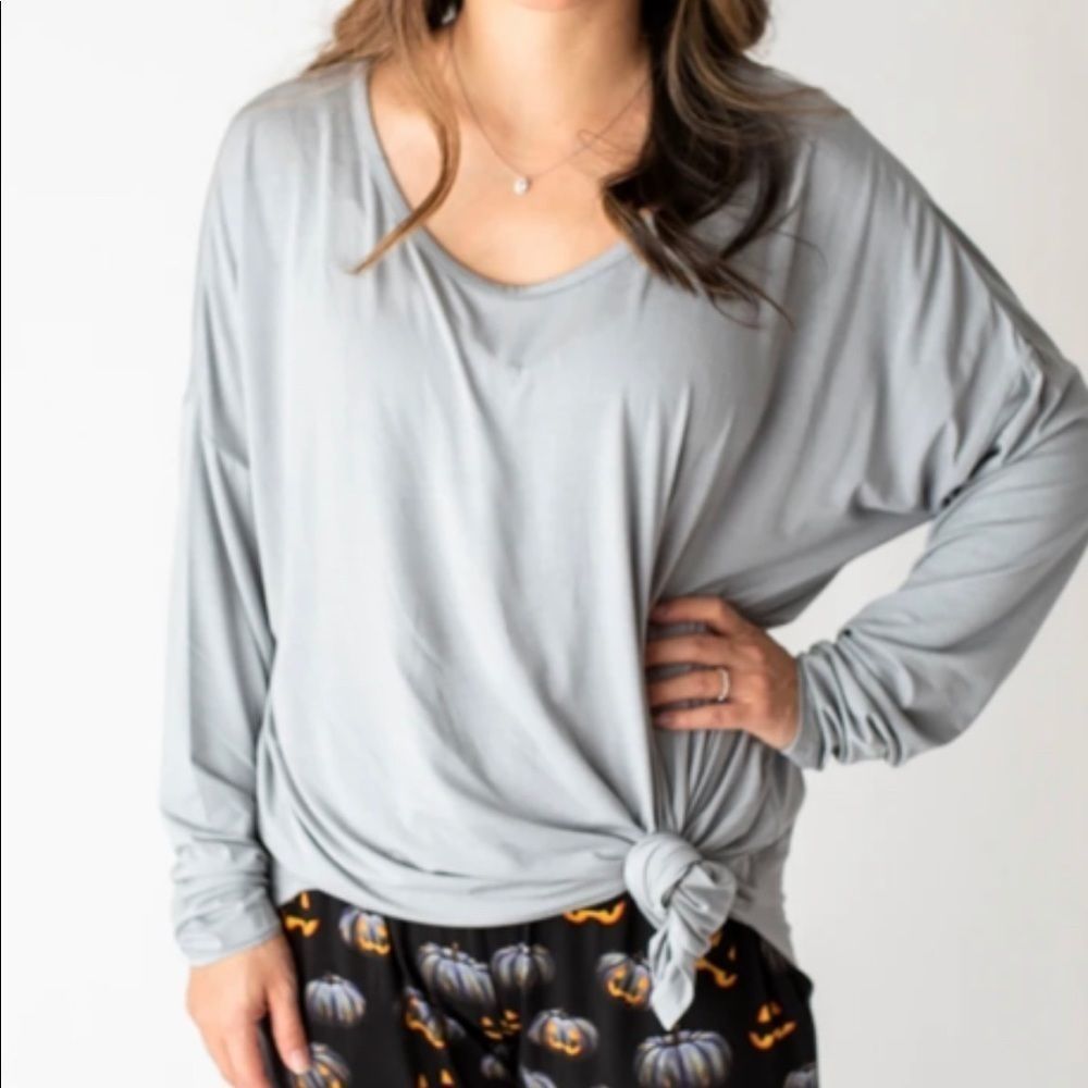 🆕 Little Bum Bums Solid Dark Grey Mama Shirt
